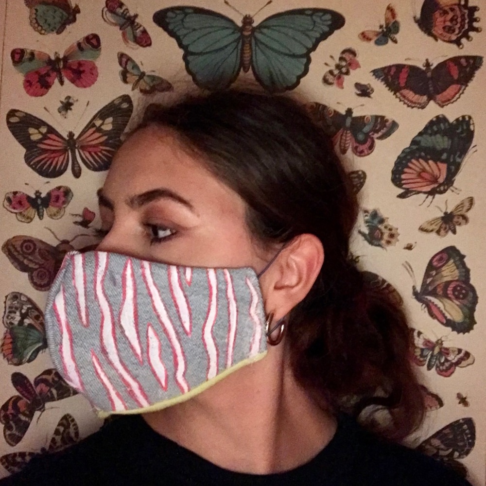 🦋Handmade Zebra Printed Medical Face Mask🦋